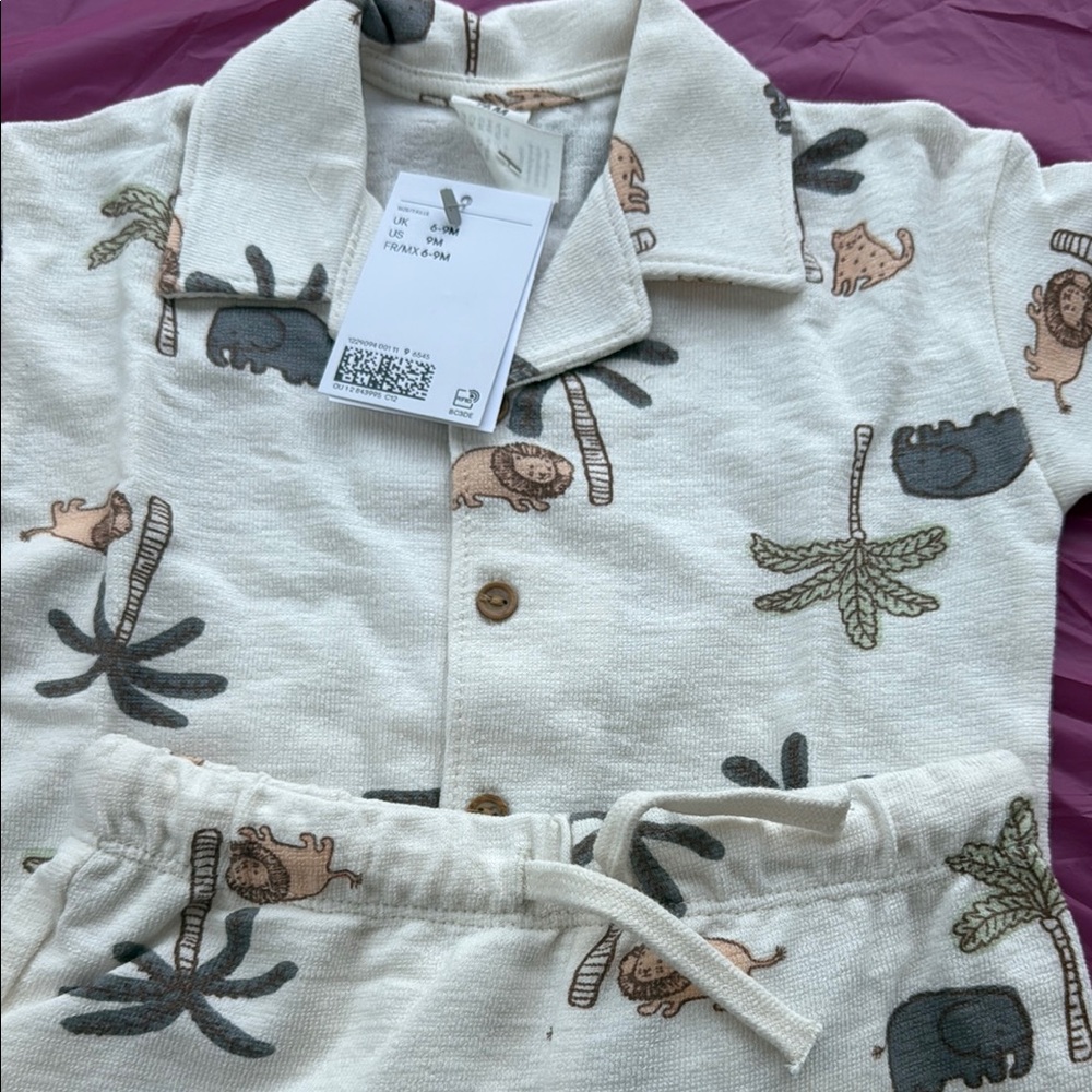 Kids Summer Outfit 🩳 with Animal Print